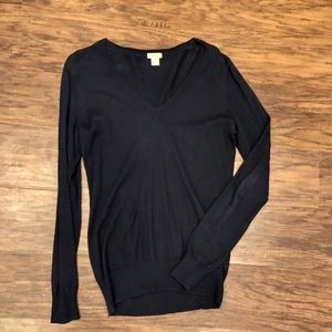 J. Crew navy v neck